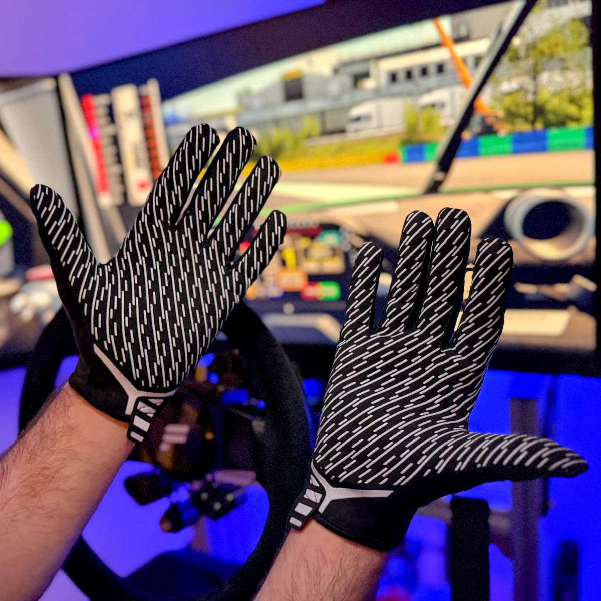 TRACKMODE Spectral trackday & simracing gloves in racing black TRACKMODE