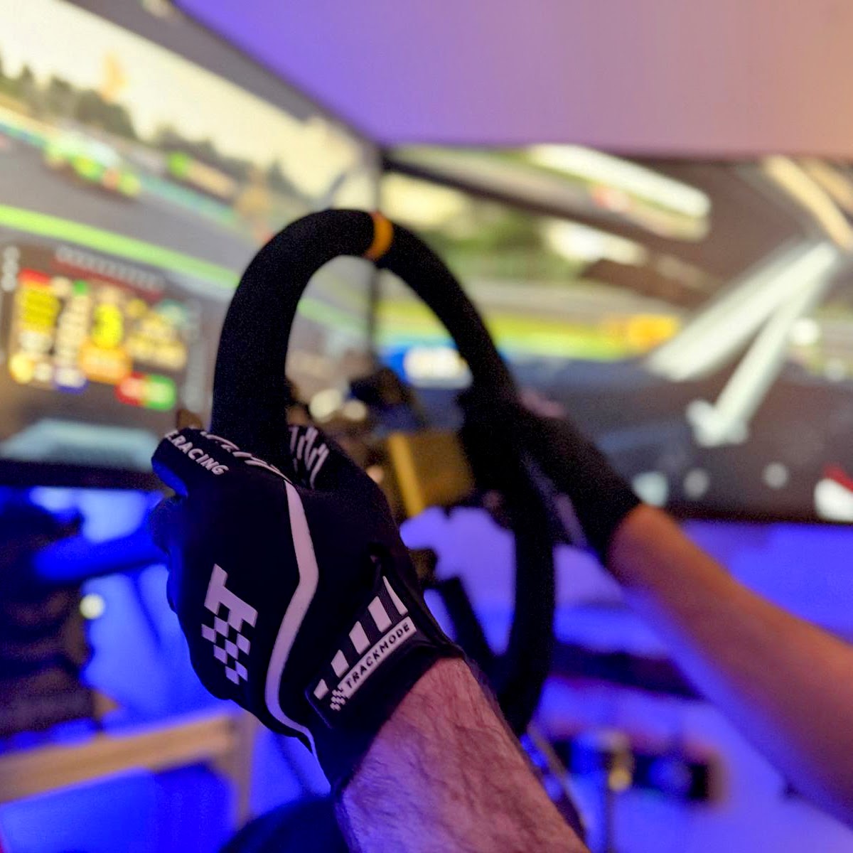 TRACKMODE Spectral trackday & simracing gloves in racing black TRACKMODE