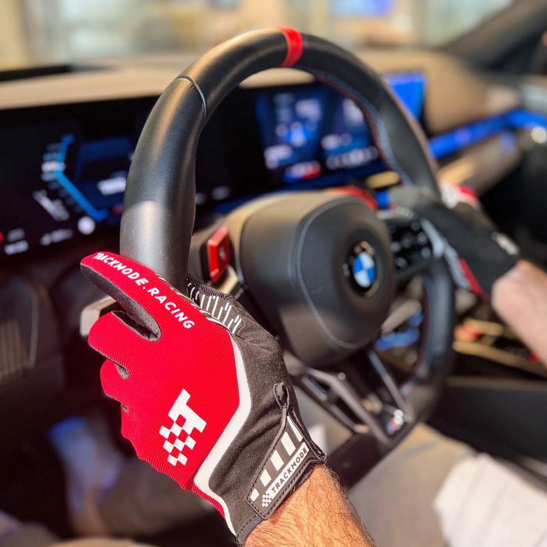 TRACKMODE Spectral trackday & simracing gloves in racing red TRACKMODE