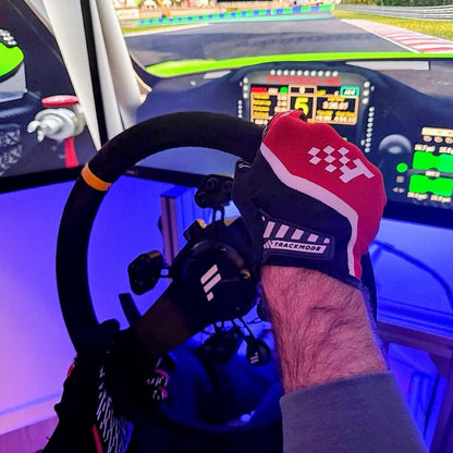 TRACKMODE Spectral trackday & simracing gloves in racing red TRACKMODE