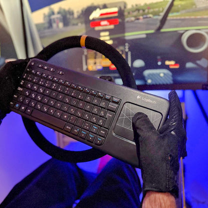 TRACKMODE Spectral trackday & simracing gloves in stealth black TRACKMODE